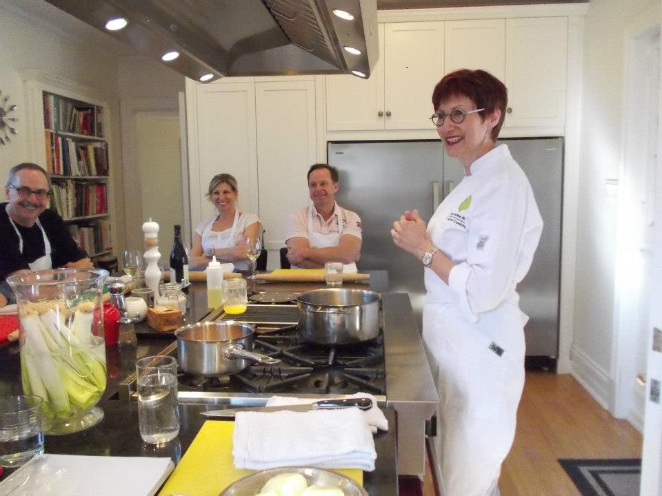 C'est Bon Cooking - Chef Andrée teaching